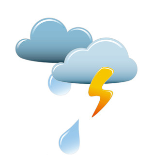 卡通天气预报图标下雨元素GIF动态图天气预报下雨图标